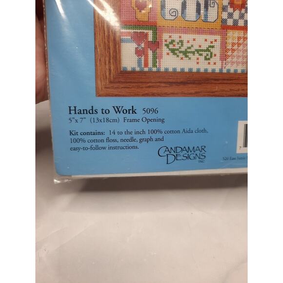 Vintage Candamar Designs Counted Cross Stitch Kit Hands to Work 5096 5x7 - Picture 3 of 4